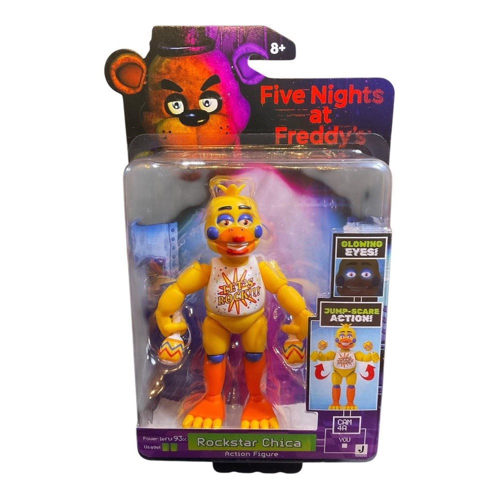 Five Nights At Freddy's Walmart Exclusive Rockstar Chica Action Figure In Hand